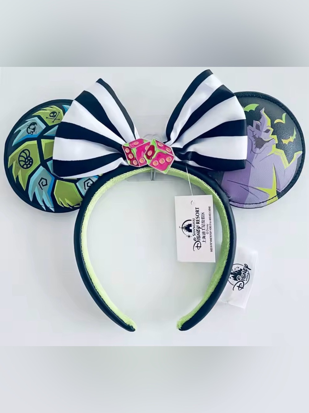Oggie Boogie Mouse Ears Headband with Dice Accent